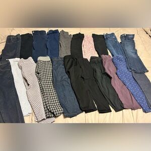 4T girls Pants Collection (21 pairs)